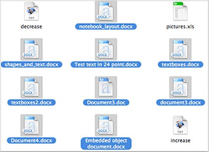 how to delete word documents on mac